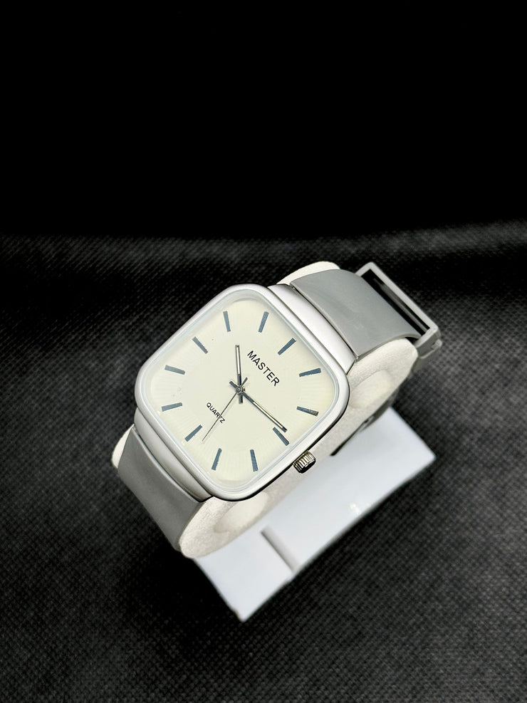 Mast. Grey Belt Grey Dial