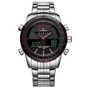 Original naviforce Dual time With Heavy Weight Sliver Chain (Copy) image 5