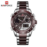 Original naviforce Dual time With Heavy Weight Chain image 1