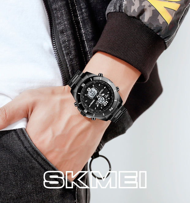 Original SKM Dual time Black Colour image 3