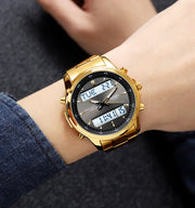 Original SKM Two Faces Golden Chain With Black dial image 2