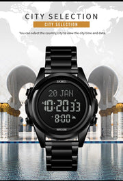 Original SKM Qibla Watch Black Colour image 1