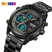 Original SKM Three Faces Black Chain With Black dial image 2