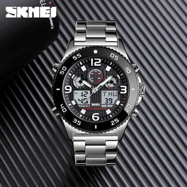 Original SKM Sport Watch Sliver Colour Big Screen image 1