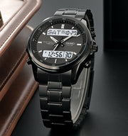 SKM Two Faces Black Chain With Black dial image 3