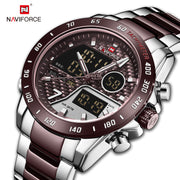 Original naviforce Dual time With Heavy Weight Chain image 7