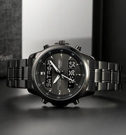 SKM Two Faces Black Chain With Black dial image 4