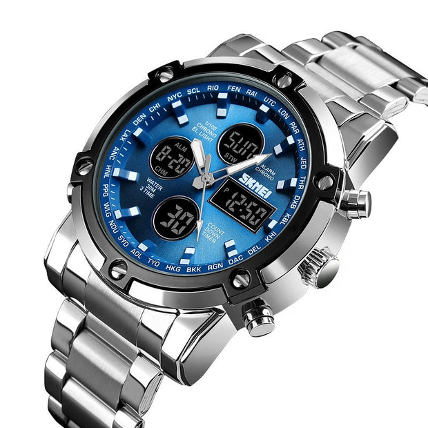 SKM  Watch Sliver Blue limited Addition image 4