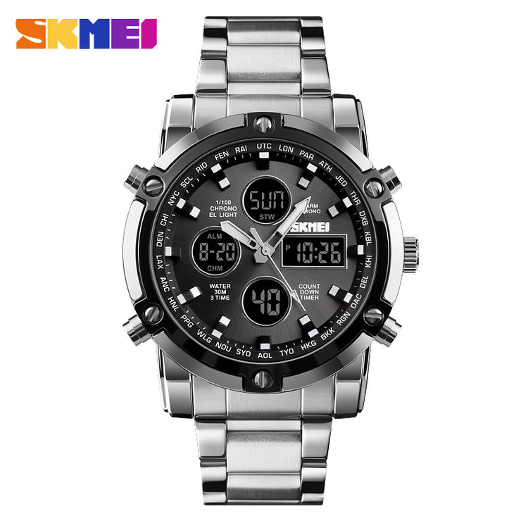 SKM  Watch Sliver Black limited Addition image 2