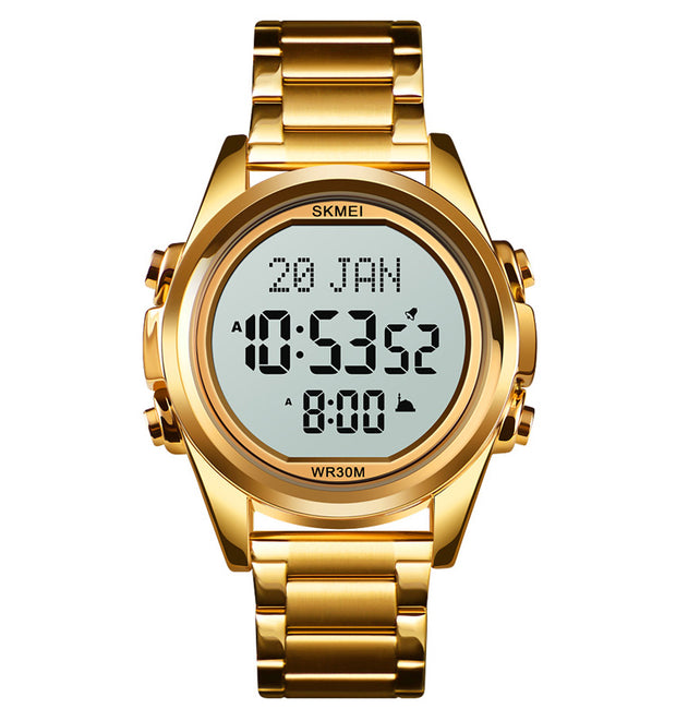 Original SKM Qibla Watch Gold Colour image 7