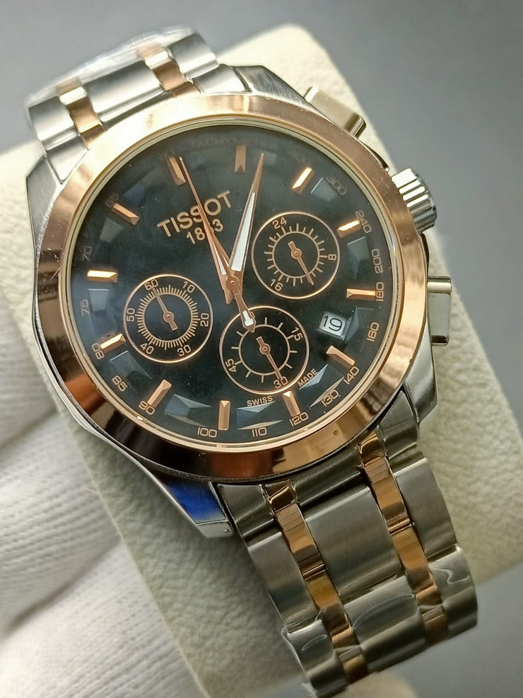 Chronograph Watch With Stainless Chain - Copper image