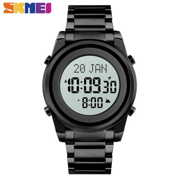 Original SKM Qibla Watch Black Colour New Edition image 2