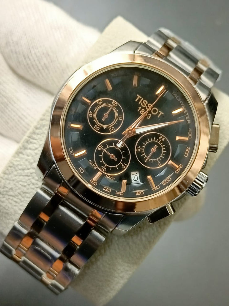 Chronograph Watch With Stainless Chain