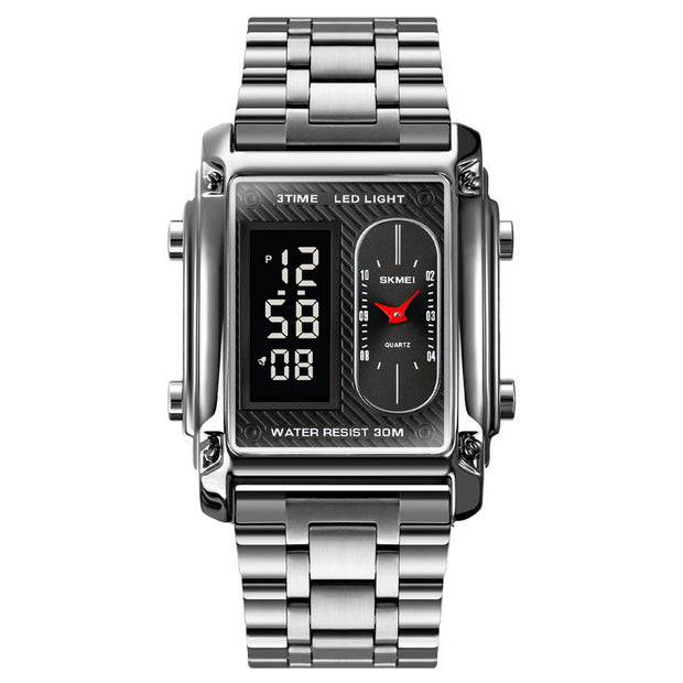 Skm Silver Chain Square Dual time image 5