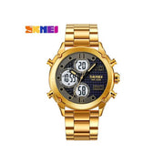 Original SKM Three Faces Golden Chain With Black dial image 4