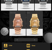 Original Skmei Dual time Gold Colour image 6