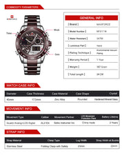 Original naviforce Dual time With Heavy Weight Chain image 6