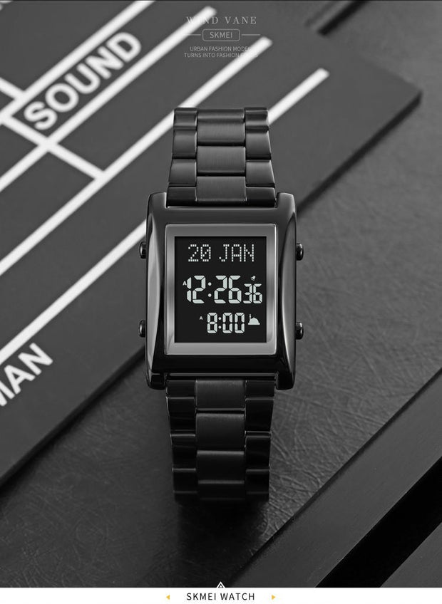 Original SKM Qibla Watch Square Black  Colour image 4