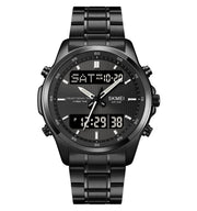 SKM Two Faces Black Chain With Black dial image 0