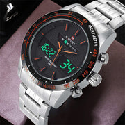 Original naviforce Dual time With Heavy Weight Sliver Chain (Copy) image 4